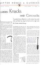 Better Homes & Gardens from 1934 | GARDEN Knacks AND Gimcracks