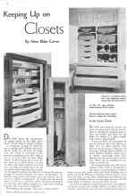 Better Homes & Gardens April 1934 Magazine Article: Keeping Up on Closets