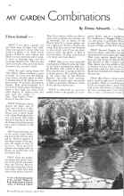 Better Homes & Gardens April 1934 Magazine Article: MY GARDEN Combinations