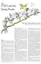 Better Homes & Gardens April 1934 Magazine Article: Pan and the Spring Parade
