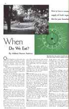 Better Homes & Gardens April 1934 Magazine Article: When Do We Eat?