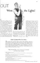 Better Homes & Gardens April 1934 Magazine Article: OUT Went the Lights!