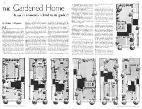 Better Homes & Gardens April 1934 Magazine Article: THE Gardened Home
