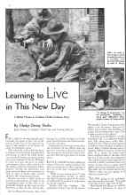 Better Homes & Gardens May 1934 Magazine Article: Learning to Live in This New Day
