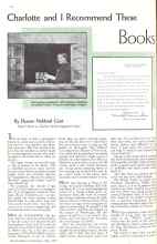 Better Homes & Gardens May 1934 Magazine Article: Charlotte and I Recommend These Books