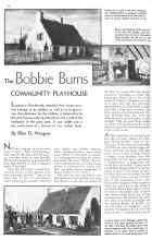 Better Homes & Gardens May 1934 Magazine Article: The Bobbie Burns COMMUNITY PLAYHOUSE