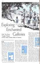 Better Homes & Gardens May 1934 Magazine Article: Exploring Enchanted Galleries