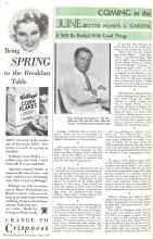 Better Homes & Gardens May 1934 Magazine Article: COMING in the JUNE