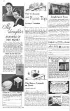 Better Homes & Gardens May 1934 Magazine Article: How to decorate your Piano Top