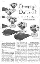 Better Homes & Gardens June 1934 Magazine Article: Downright Delicious!