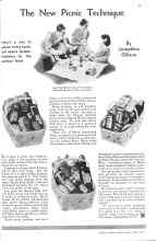 Better Homes & Gardens July 1934 Magazine Article: The New Picnic Technique