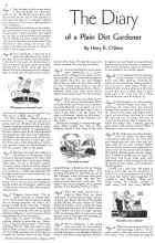Better Homes & Gardens August 1934 Magazine Article: The Diary of a Plain Dirt Gardener