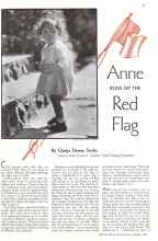 Better Homes & Gardens August 1934 Magazine Article: Anne RUNS UP THE Red Flag