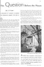 Better Homes & Gardens August 1934 Magazine Article: The Question Before the House