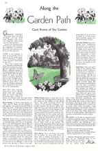 Better Homes & Gardens August 1934 Magazine Article: Along the Garden Path