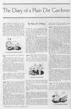 Better Homes & Gardens September 1934 Magazine Article: The Diary of a Plain Dirt Gardener