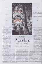 Better Homes & Gardens September 1934 Magazine Article: FOR OUR President And Our Country
