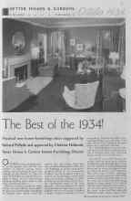 Better Homes & Gardens October 1934 Magazine Article: The Best of the 1934!