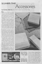 Better Homes & Gardens October 1934 Magazine Article: SLUMBER-TIME Accessories