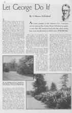 Better Homes & Gardens October 1934 Magazine Article: Let George Do It!