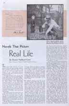 Better Homes & Gardens October 1934 Magazine Article: Novels That Picture Real Life