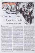 Better Homes & Gardens October 1934 Magazine Article: ALONG THE Garden Path