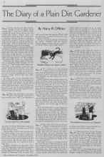 Better Homes & Gardens November 1934 Magazine Article: The Diary of a Plain Dirt Gardener