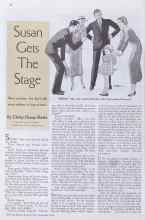 Better Homes & Gardens November 1934 Magazine Article: Susan Gets The Stage