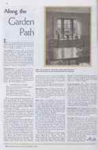 Better Homes & Gardens November 1934 Magazine Article: Along the Garden Path