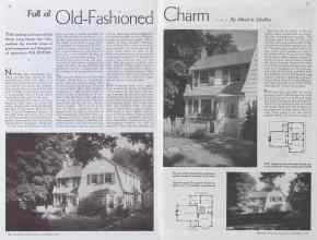 Better Homes & Gardens November 1934 Magazine Article: Full of Old-Fashioned Charm...