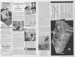 Better Homes & Gardens November 1934 Magazine Article: Modernize Your Living-Room