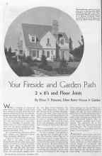 Better Homes & Gardens December 1934 Magazine Article: Your Fireside and Garden Path