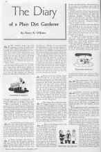 Better Homes & Gardens December 1934 Magazine Article: The Diary of a Plain Dirt Gardener