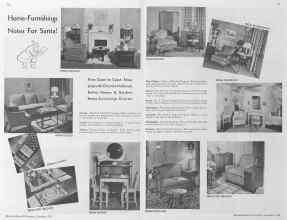Better Homes & Gardens December 1934 Magazine Article: Home-Furnishings Notes For Santa!