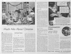Better Homes & Gardens December 1934 Magazine Article: Much Ado About Christmas