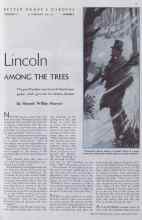 Better Homes & Gardens February 1935 Magazine Article: Lincoln AMONG THE TREES