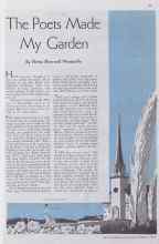 Better Homes & Gardens February 1935 Magazine Article: The Poets Made My Garden