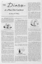 Better Homes & Gardens February 1935 Magazine Article: THE Diary of a Plain Dirt Gardener