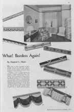 Better Homes & Gardens February 1935 Magazine Article: What! Borders Again!