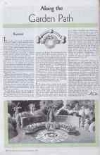 Better Homes & Gardens February 1935 Magazine Article: Along the Garden Path