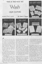 Better Homes & Gardens March 1935 Magazine Article: THIS IS THE WAY WE Wash OUR CLOTHES