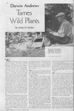 Better Homes & Gardens March 1935 Magazine Article: Darwin Andrews Tames Wild Plants