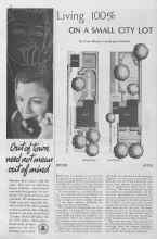 Better Homes & Gardens March 1935 Magazine Article: Living 100% ON A SMALL CITY LOT