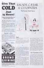 Better Homes & Gardens March 1935 Magazine Article: SALADS, CÆSAR & CLEOPATRA