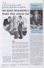 Better Homes & Gardens March 1935 Magazine Article: Sauce PROVENCALE