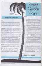 Better Homes & Gardens March 1935 Magazine Article: Along the Garden Path