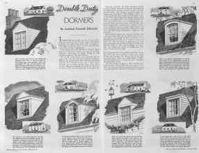 Better Homes & Gardens March 1935 Magazine Article: Double Duty DORMERS