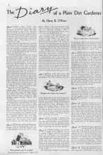 Better Homes & Gardens April 1935 Magazine Article: The Diary of a Plain Dirt Gardener
