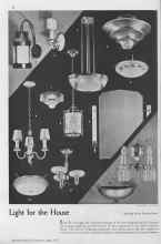 Better Homes & Gardens April 1935 Magazine Article: Light for the House on the Cover