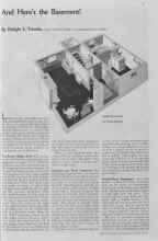 Better Homes & Gardens April 1935 Magazine Article: And Here's the Basement!